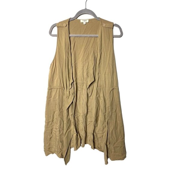 Umgee Jackets & Blazers - Umgee tan long vest tie‎ front size large